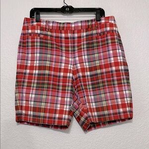Lands End Madras Plaid Shorts